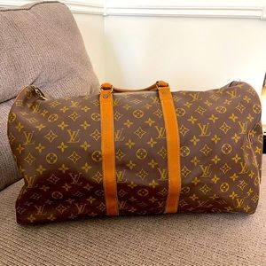Louis Vuitton 1970s vintage large travel bag ,